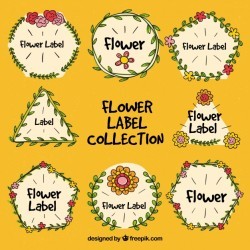 Floral label collection