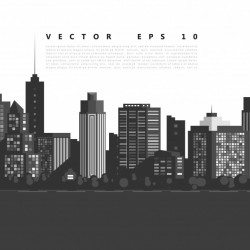 Vector modern city