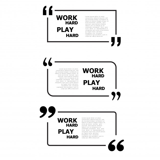 Work hard play hard