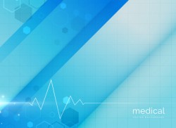 Blue medical background design illustration