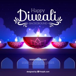 Diwali background with light effects