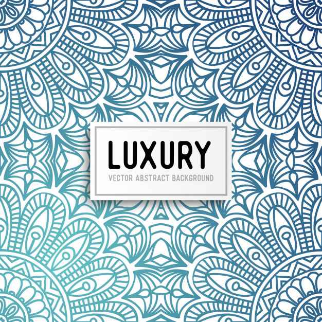 Ethnic floral seamless pattern with mandalas