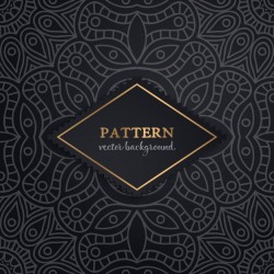 Ethnic floral seamless pattern with mandalas