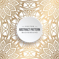 Ethnic floral seamless pattern with mandalas