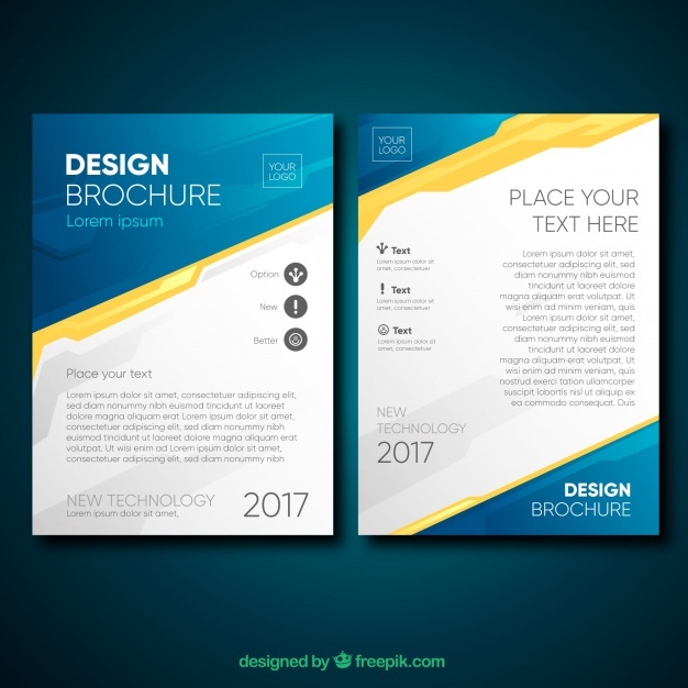 Professional brochure with original style