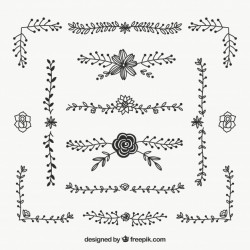 Wedding ornaments with floral style