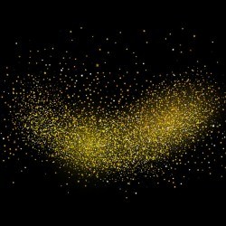 Gold star confetti background