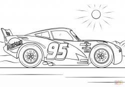 Lightning Mcqueen From Cars Coloring Page