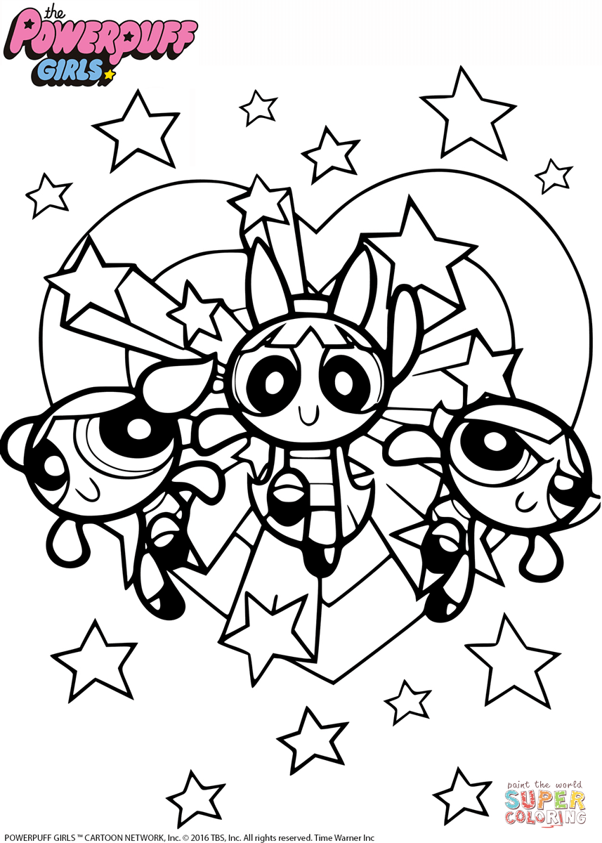 Powerpuff Girls Coloring Page