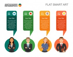 Four Step Diagram Slide Template