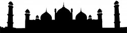 Badshahi Mosque Lahore Pakistan Silhouette Icons PNG