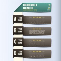 Banner bookmarik vector material