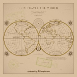 Vintage travel background