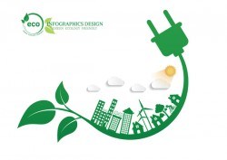 Green ecology friendly infographic design vector 14