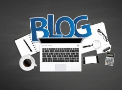 Blog with e-commerce template vector 01