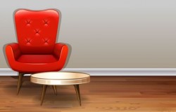 Indoor decorations design vectors set 03