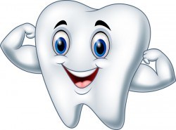 Funny cartoon tooth vector illustration 05
