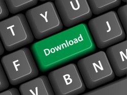 Online shopping with keyboard background vectors 01