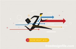 Businessman concept business template vector 15