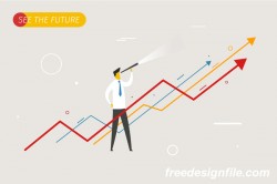 Businessman concept business template vector 01