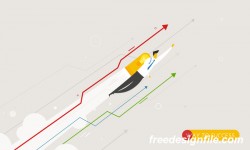 Businessman concept business template vector 04