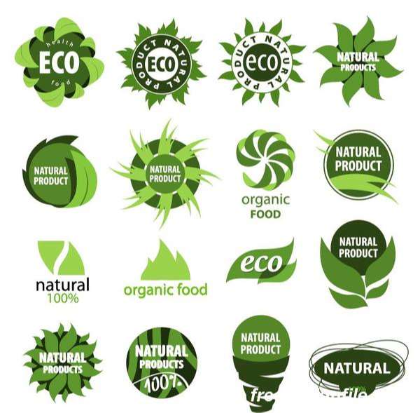 Abstract eco logos design vector png