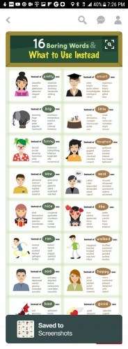 16 Boring words and what to use instead