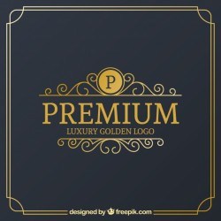 Vintage and luxury logo template