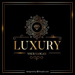 Vintage and luxury logo template