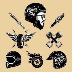 Vintage motorcycle Element