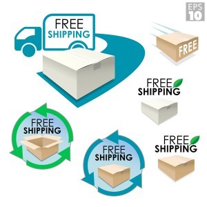 Free shopping box vector