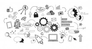 Illustration of social media concept