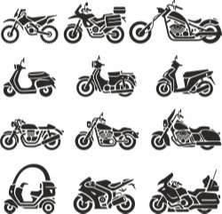 Motorcycle Silhouettes