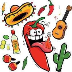 Cartoon pepper funny vector illustration