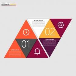 Dark red infographic template vectors 11
