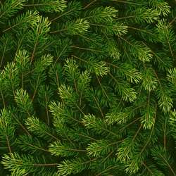 Christmas fir branches seamless pattern vector 03