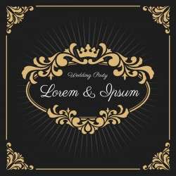 Vintage luxury frame with label template vector 05
