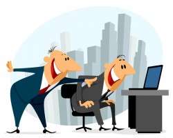 Funny cartoon professional staff of office vector 01