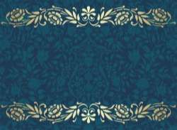 Vintage decorative pattern with floral seamless border vector 04
