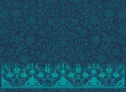 intage decorative pattern with floral seamless border vector 15