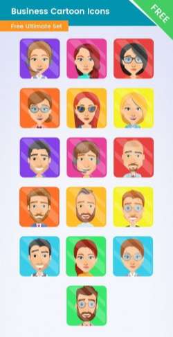 Business Cartoon Icons