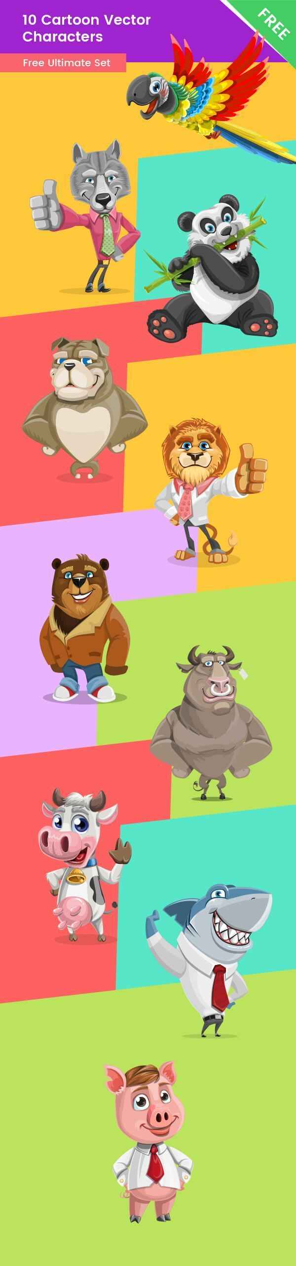 Cartoon Animals png