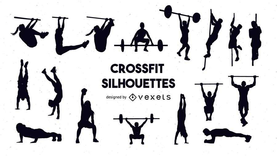 Crossfit silhouette set