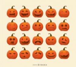 Halloween Pumpkin emoticons