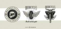 Motorcycle Classic Badges Design