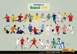 Players of Brazil 2014