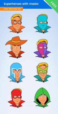 Superhero Mask Vector