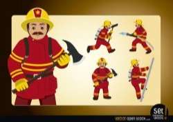 Action Fireman Poses