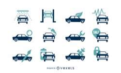 Car Services Vector Icons