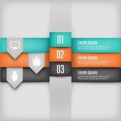 Creative Colorful 3D Layered Infographic